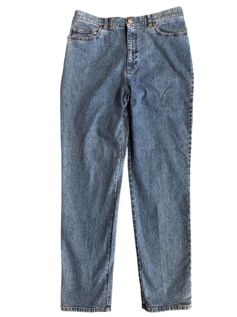 Vintage Lauren Jeans Co Ralph Lauren Jeans Size 14 Medium Wash Straight Leg Y2K